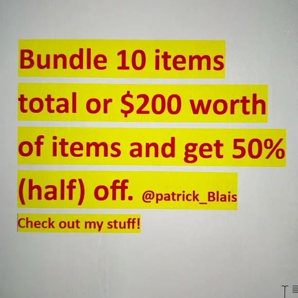 Bundle big and get 1/2 off! - Picture 1 of 1